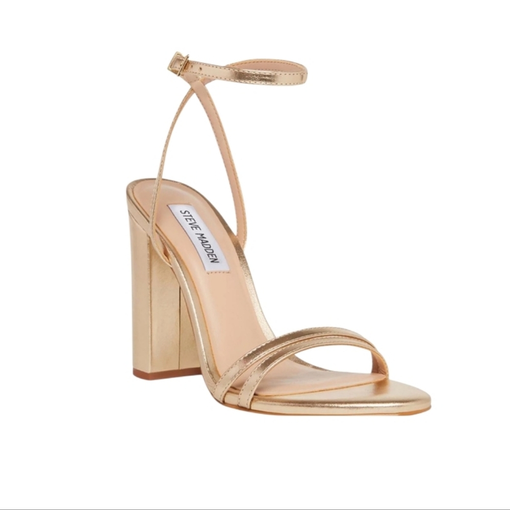 Steve Madden | Candid Metallic Gold High Block Heel SZ 11